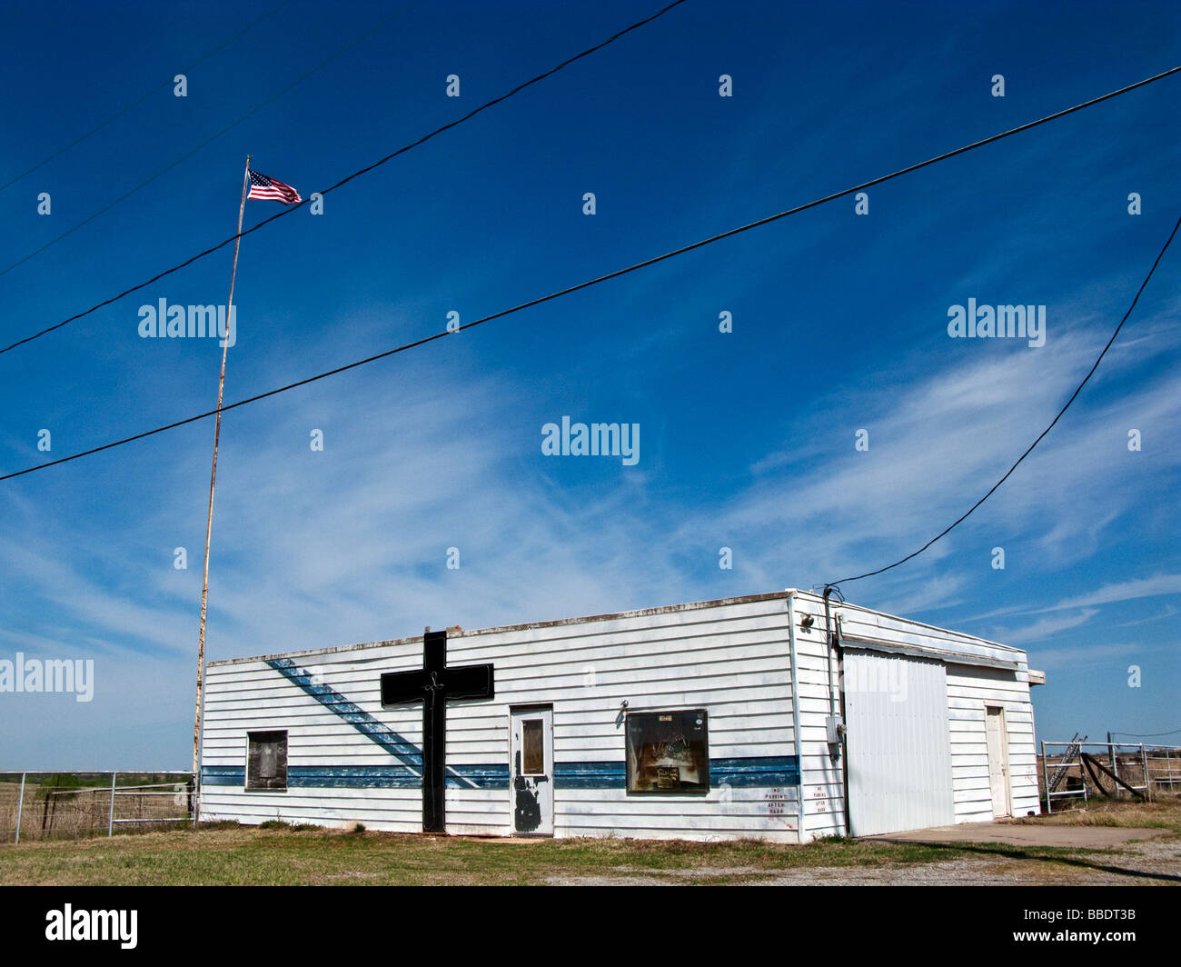 Oklahoma-Kirche Stockfoto