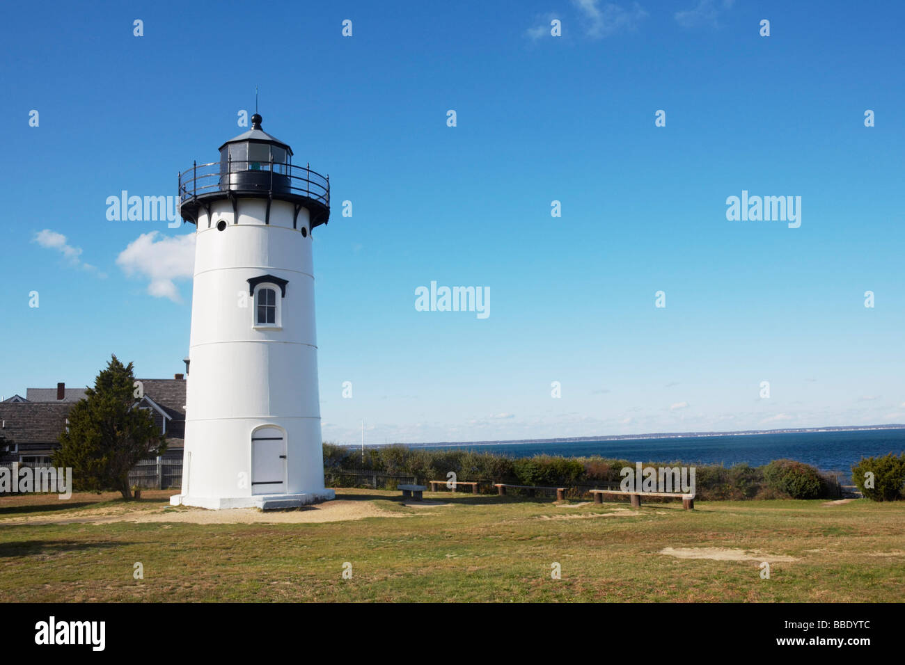Osten Chop Leuchtturm, Oak Bluffs, Martha's Vineyard, Massachusetts, USA Stockfoto