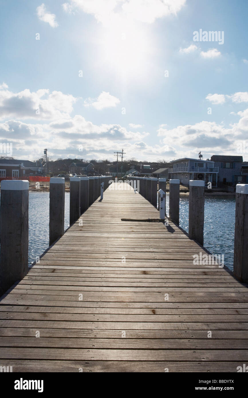 Dock am Vineyard Haven, Tisbury, Martha's Vineyard, Massachusetts, USA Stockfoto