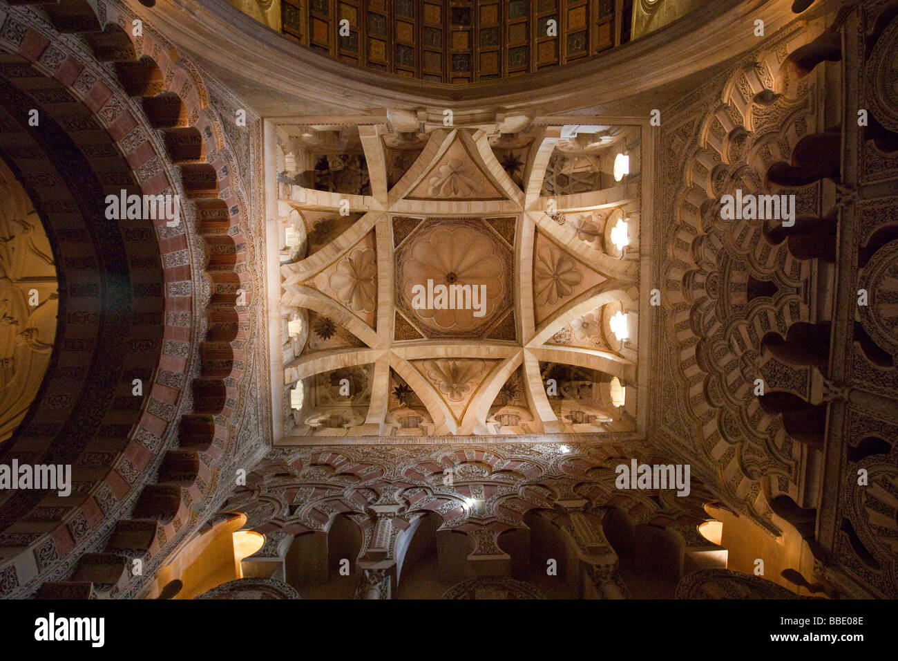 Kuppel der Kathedrale oder die Mezquita in Cordoba Spanien Stockfoto