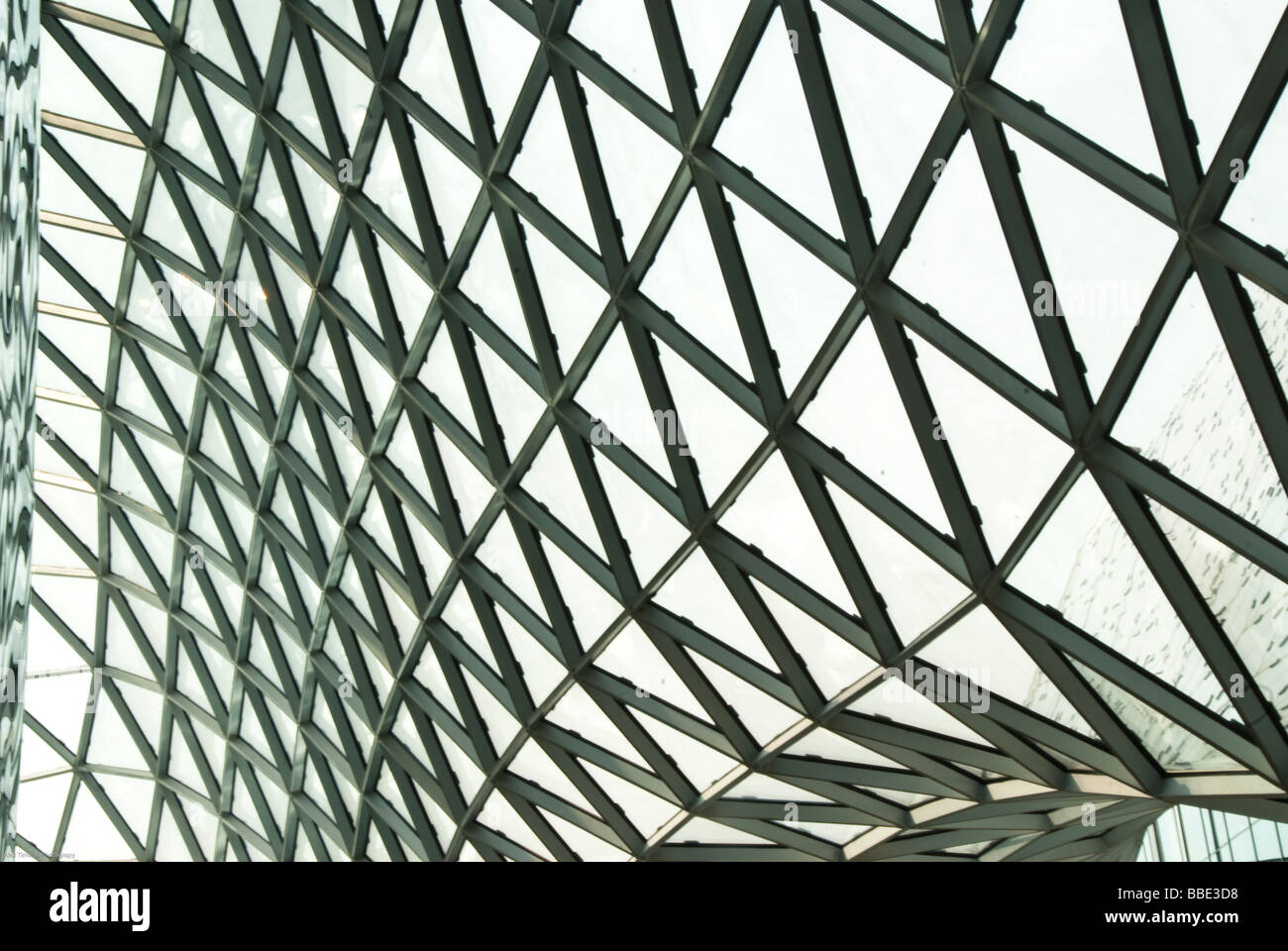 Das Einkaufszentrum MyZeil in Frankfurt Am Main Details Stockfoto