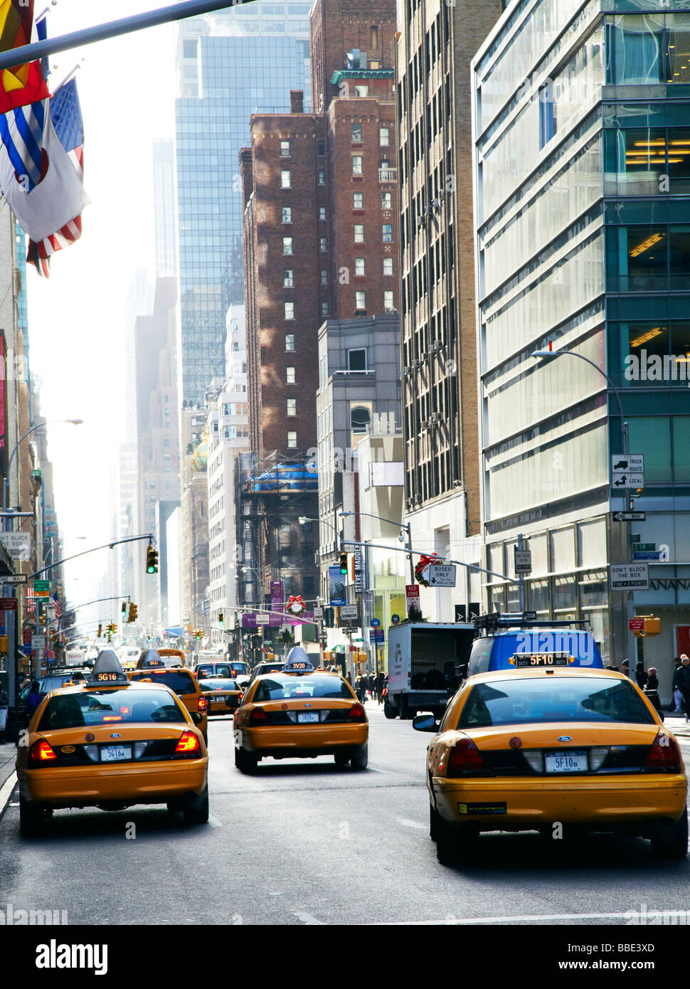 gelbes Taxi, Taxi in New York, New York Stockfoto