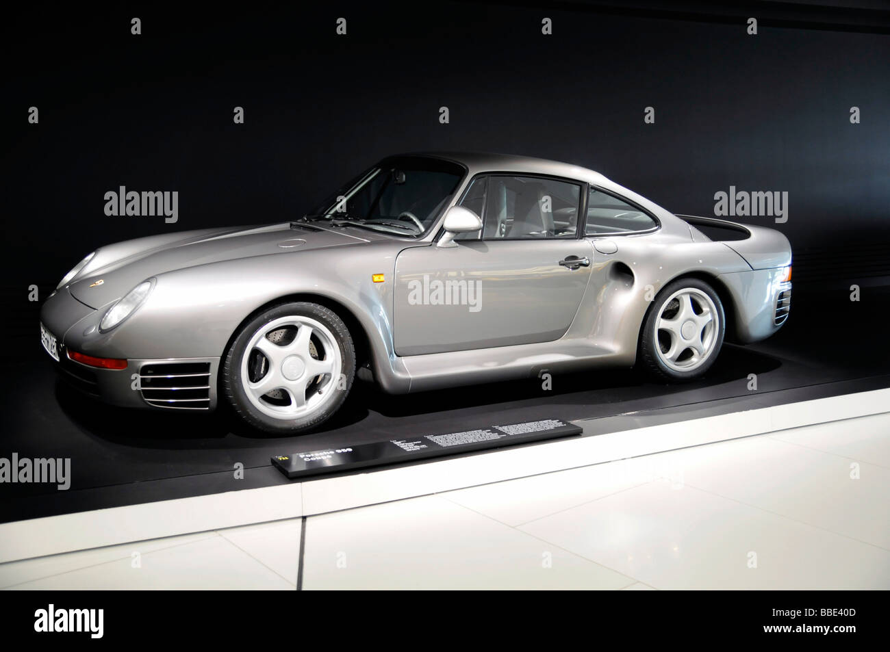 Porsche 959 Coupé, Neues Porschemuseum, neue Porsche-Museum, 2009, Stuttgart, Baden-Württemberg, Deutschland, Europa Stockfoto