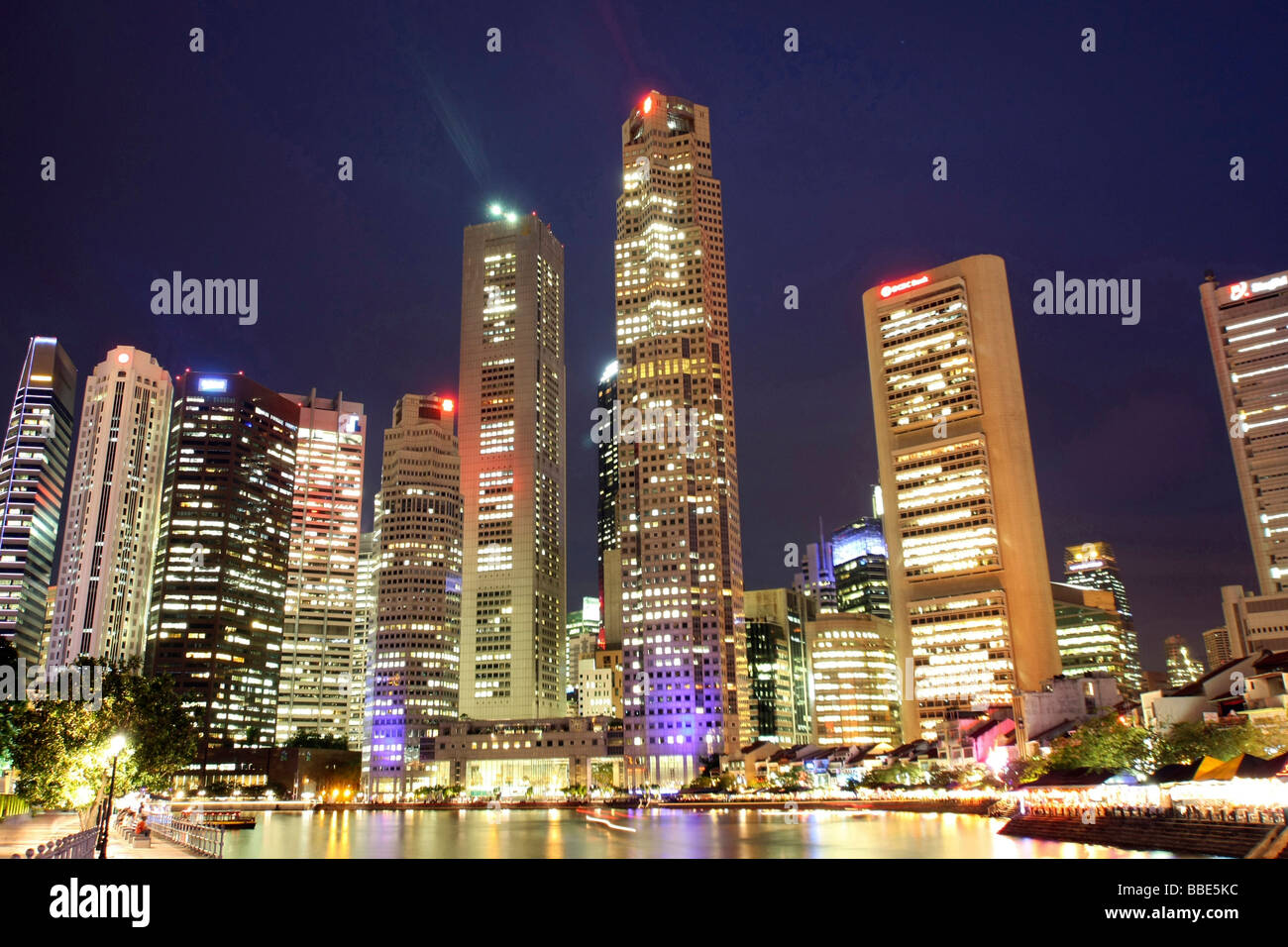 Skyline, Singapur, Asien Stockfoto