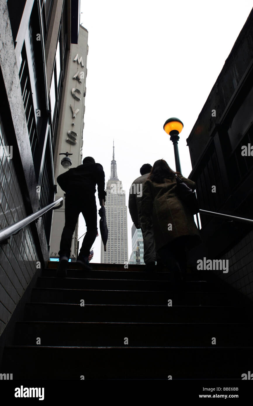 Empire State Building, Manhattan, New York City, Vereinigte Staaten von Amerika Stockfoto