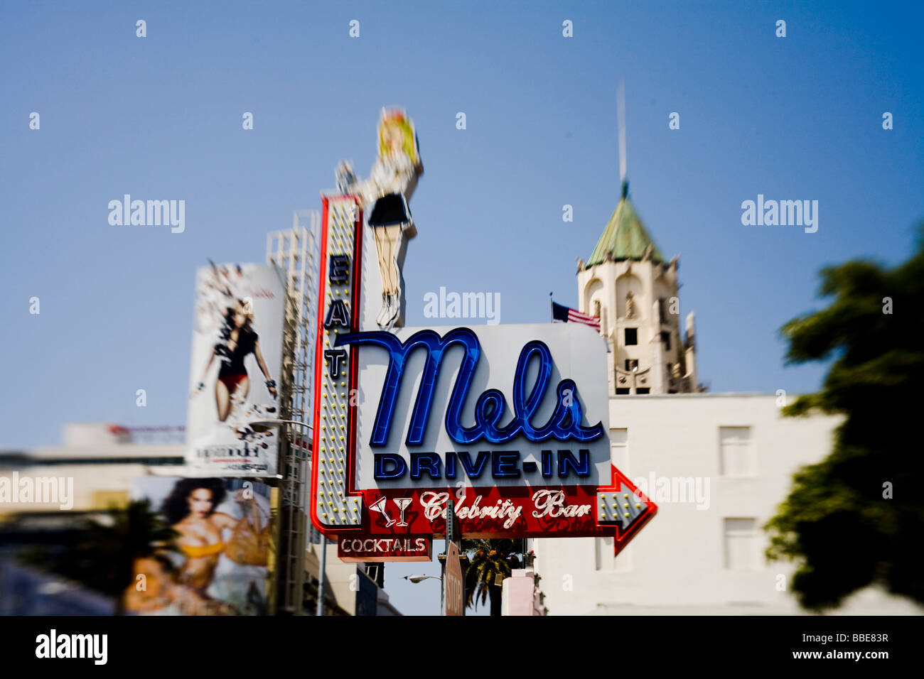 Mel s Diner Hollywood Los Angeles County California Vereinigten Staaten von Amerika Stockfoto