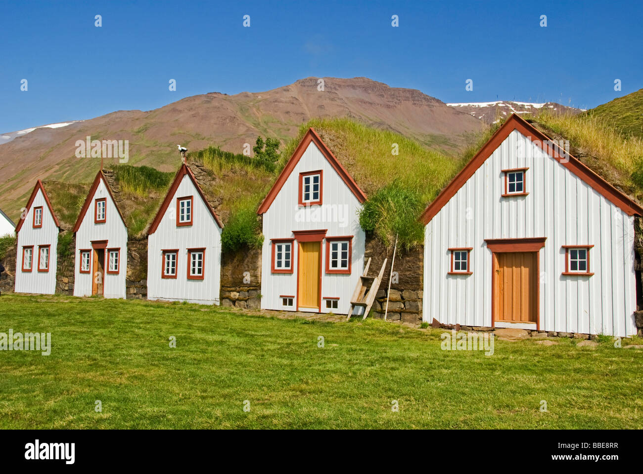 Holiday Homes, Husavik, "Haus Bucht", Island, Europa Stockfoto