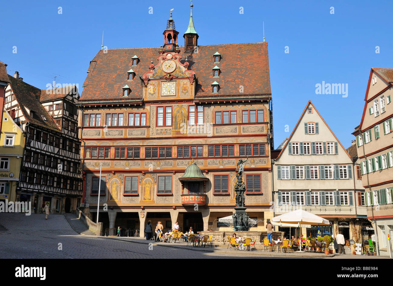 Rathaus, Tübingen, Baden-Württemberg, Deutschland, Europa Stockfoto