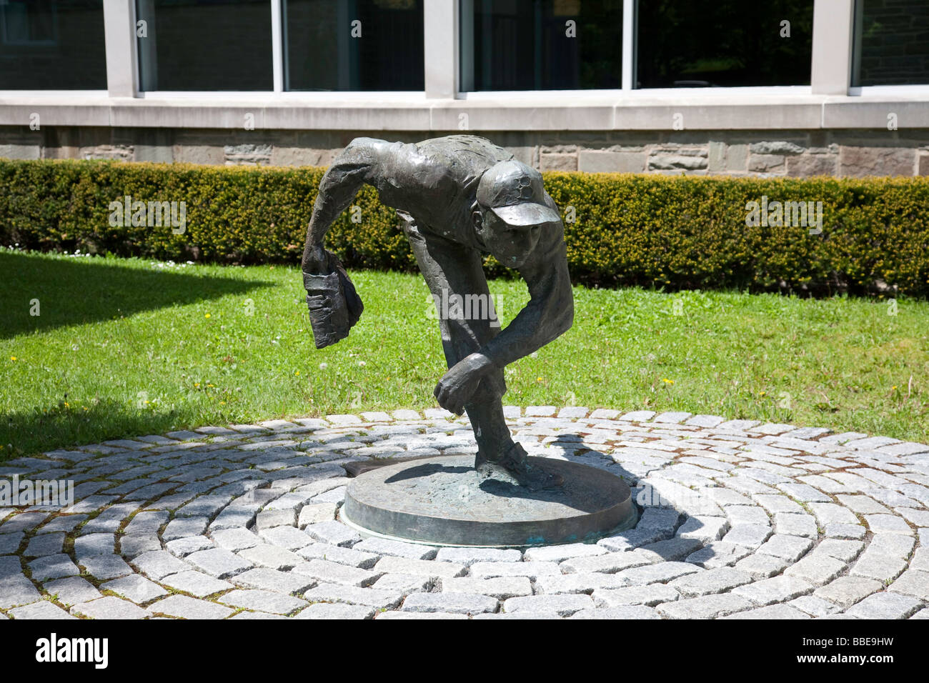 "Statue von Johnny Podres, National Baseball Hall Of Fame" Stockfoto