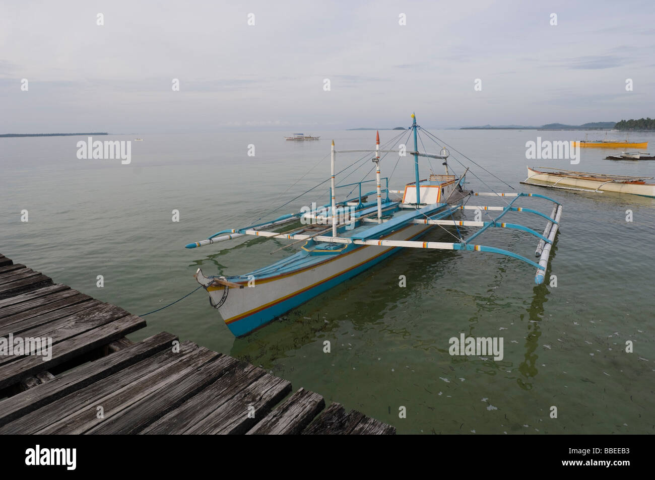Boot, Siargao Island, Mindanao, Philippinen Stockfoto