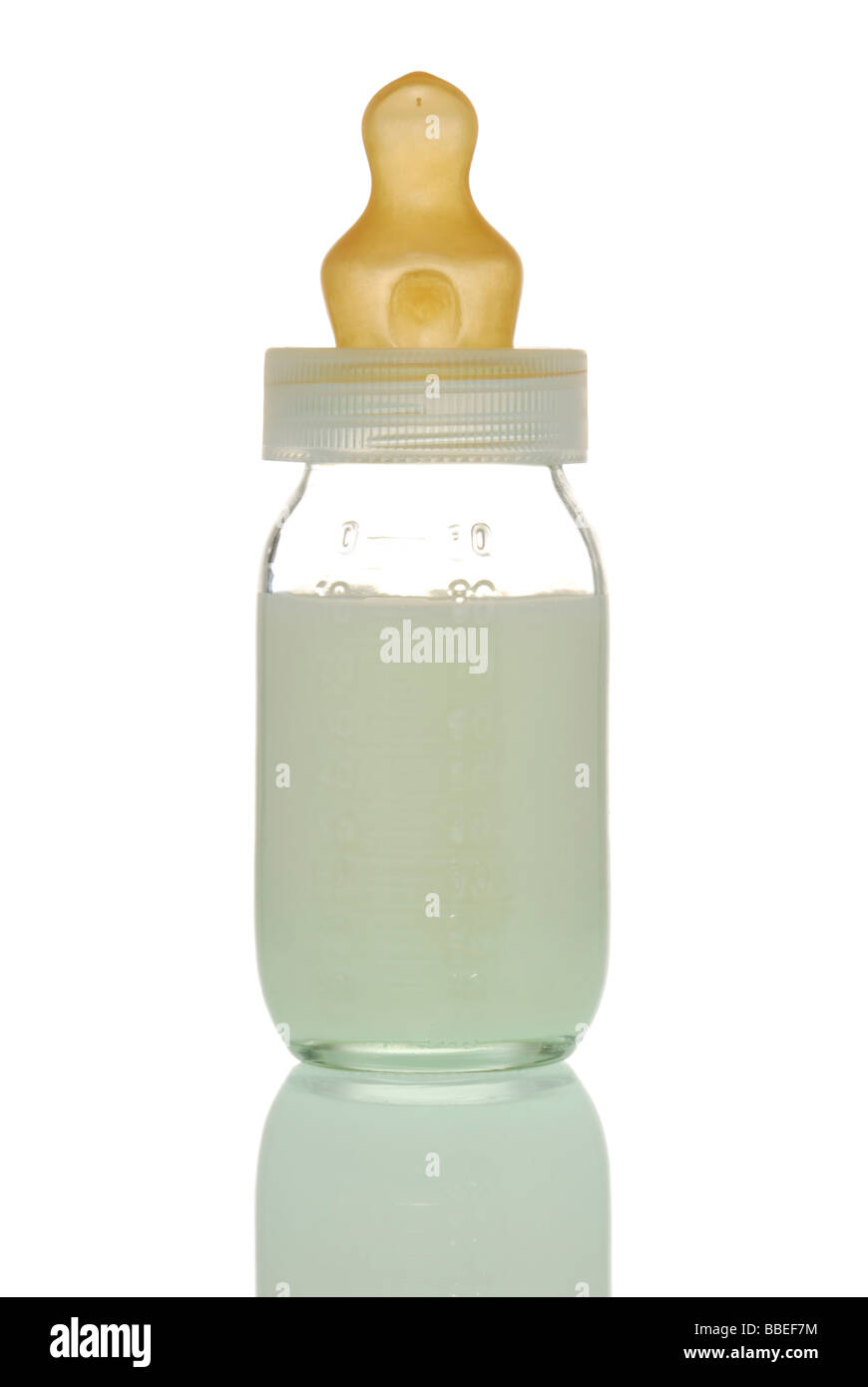 Babys Milchflasche Stockfoto