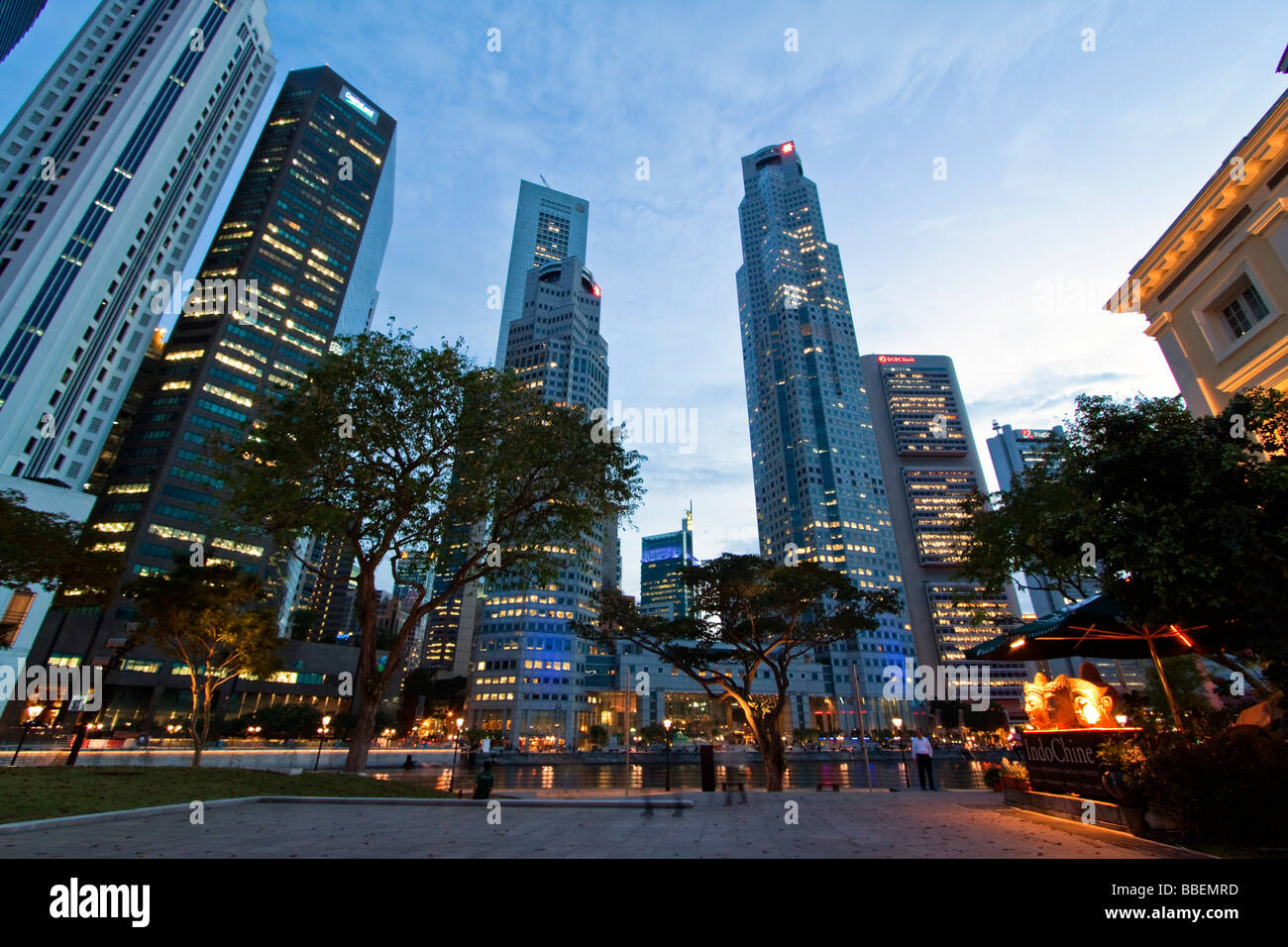 Asien-Singapur Singapur Skyline panorama Stockfoto