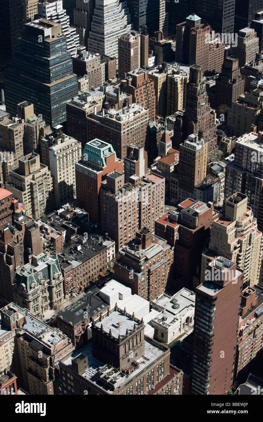 New York City, Luftbild Stockfoto