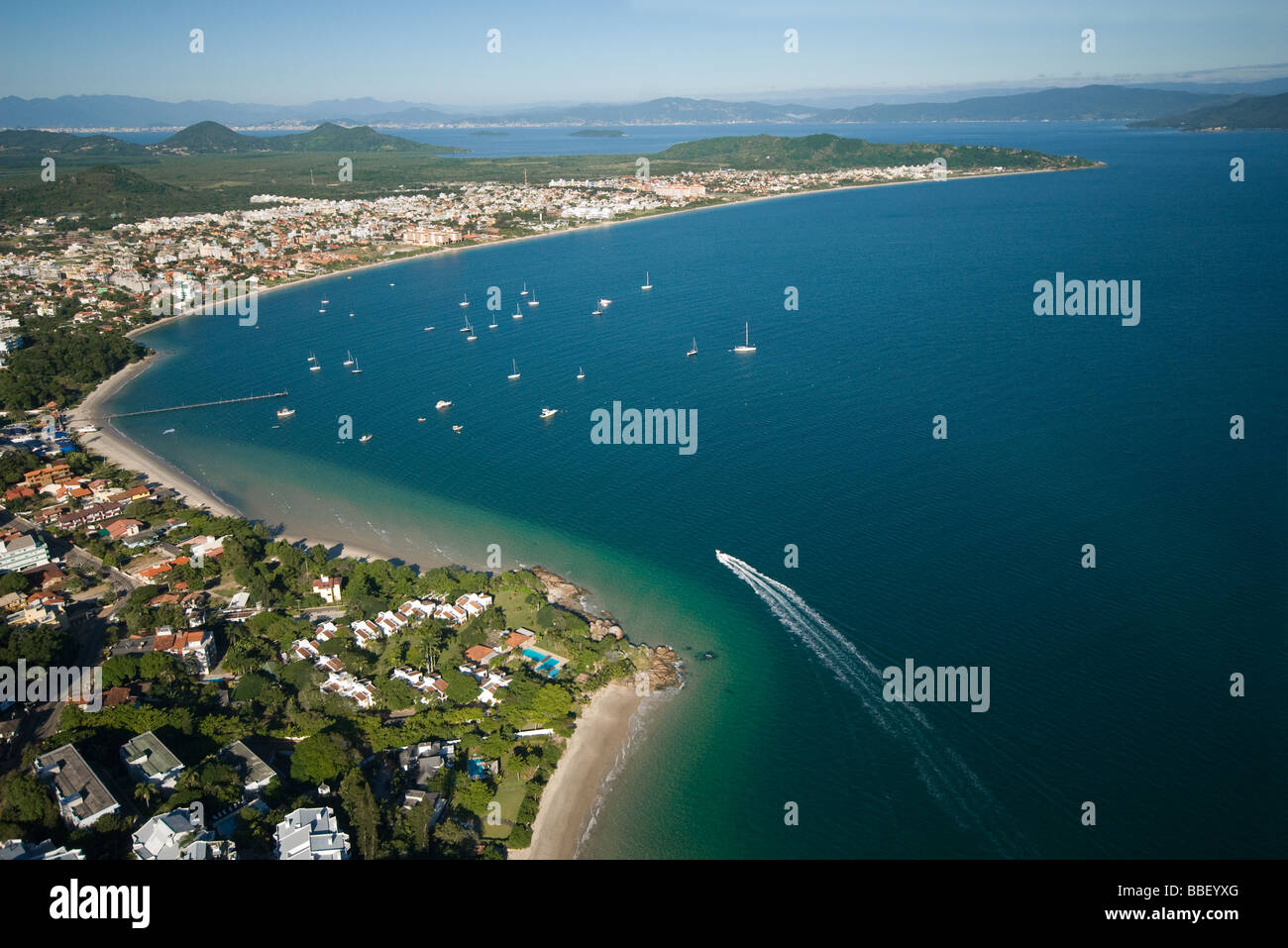 Jurere Beach, Florianopolis, Brasilien Stockfoto