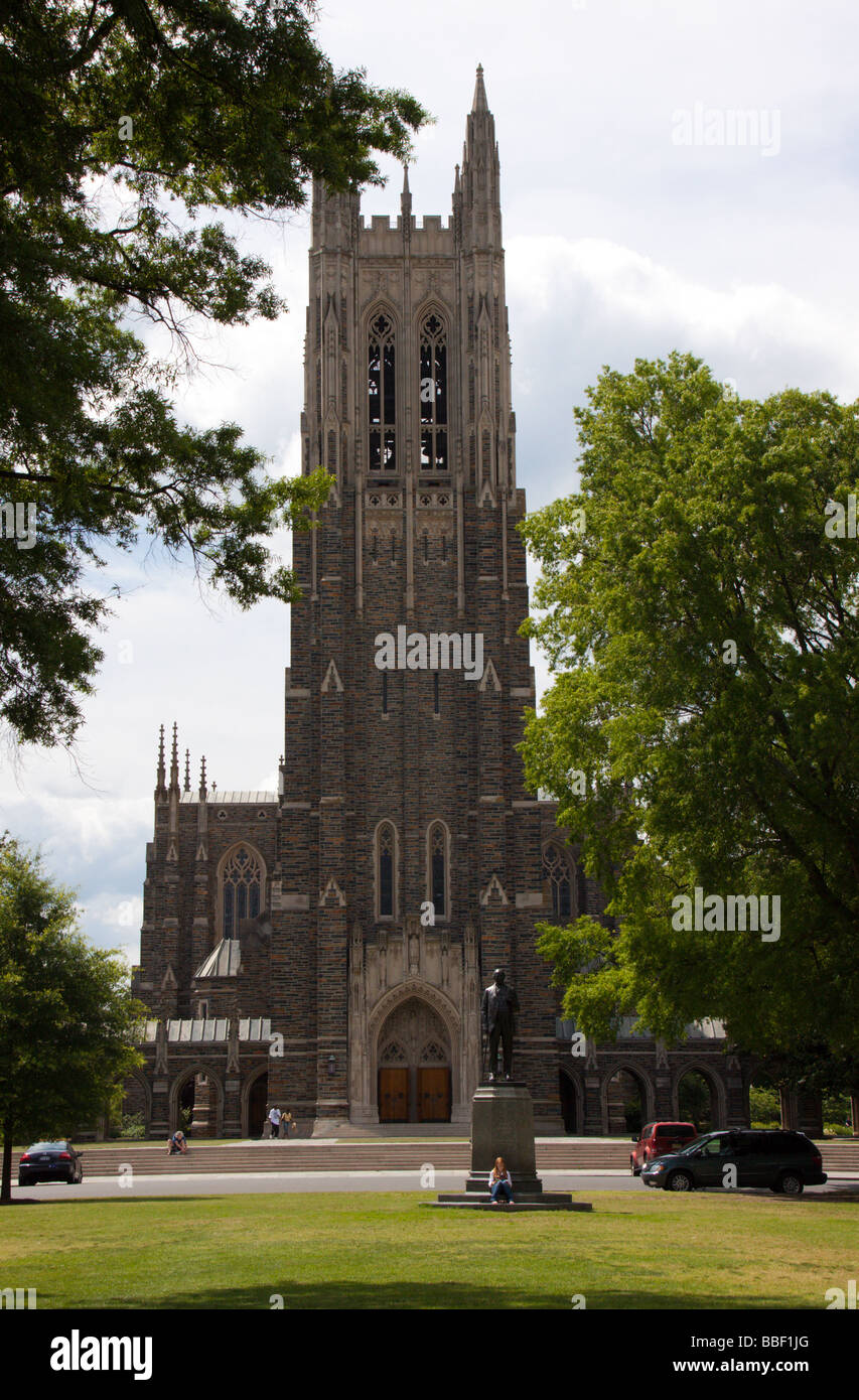 Kapelle der Duke University, Durham NC USA Stockfoto