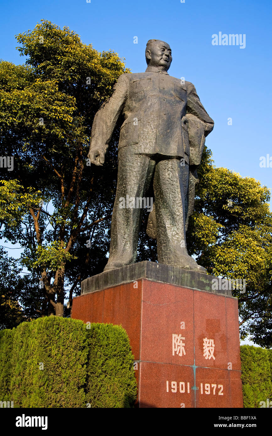 Vorsitzender Mao Statue am Bund; Shanghai, China Stockfoto