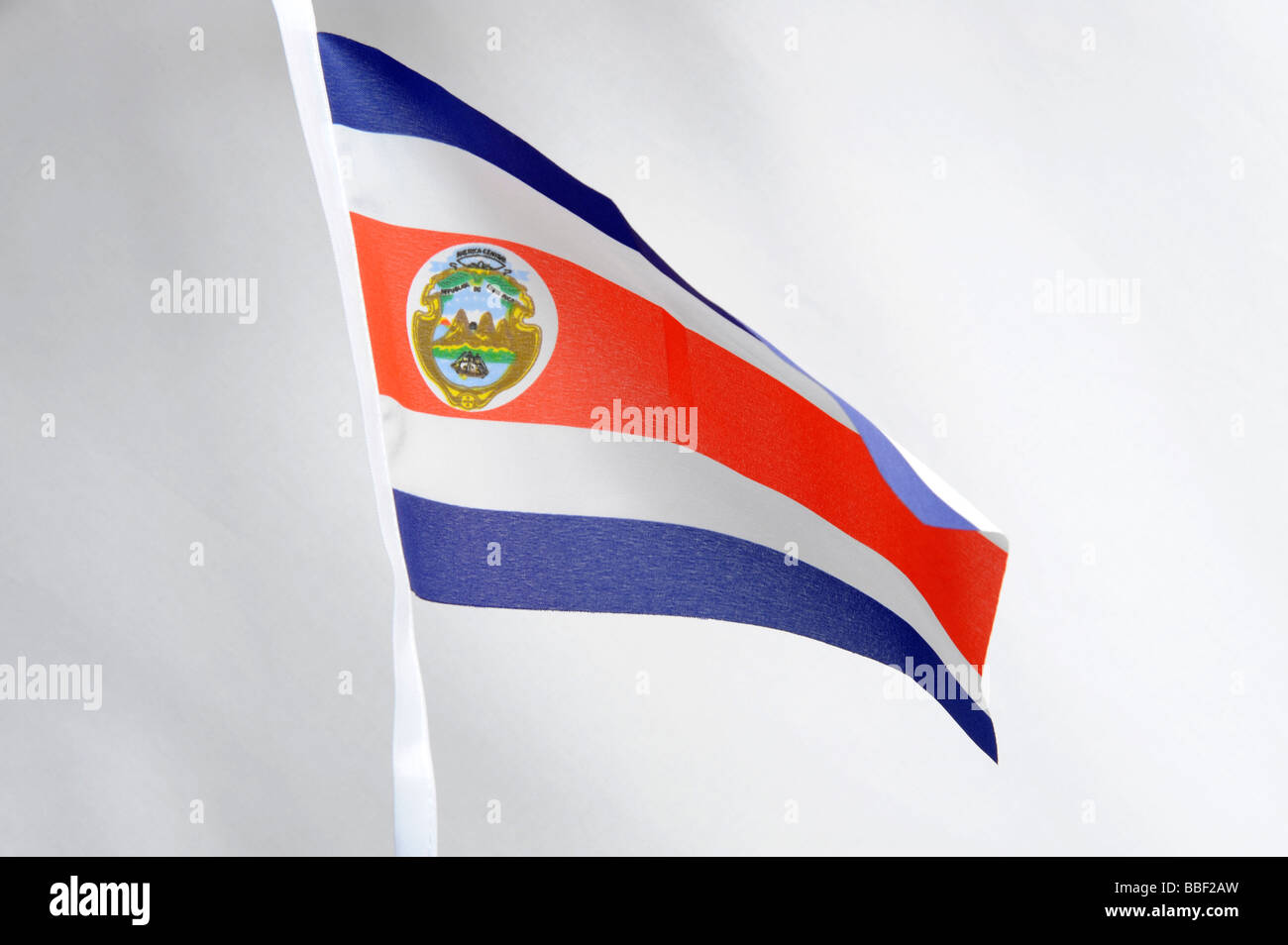 Costa Rica Nationalflagge Stockfoto