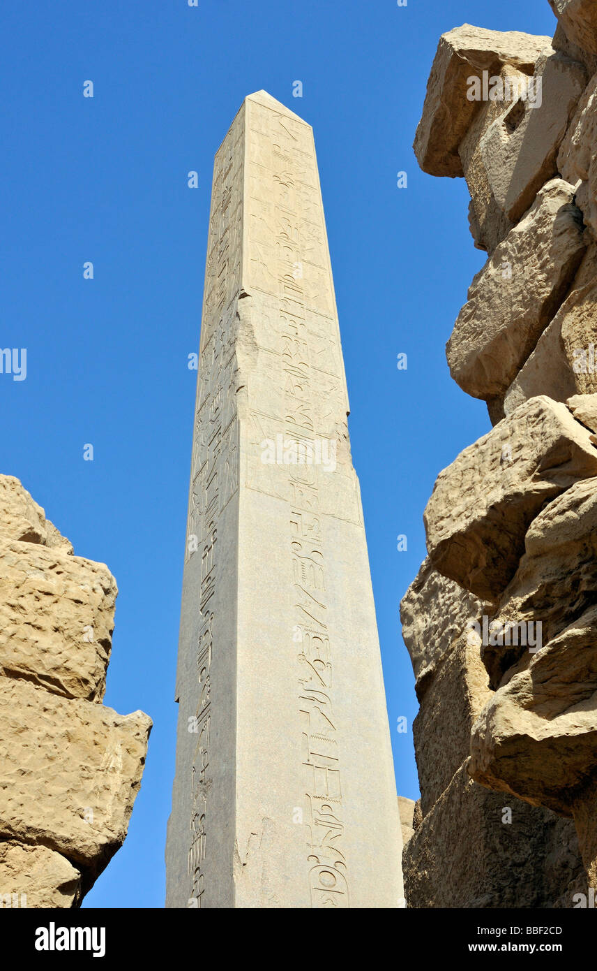 Obelisk des Thutmose Tuthmosis ich am Obelisk Hof von Amenhotep III. von Bezirk von Amun Re