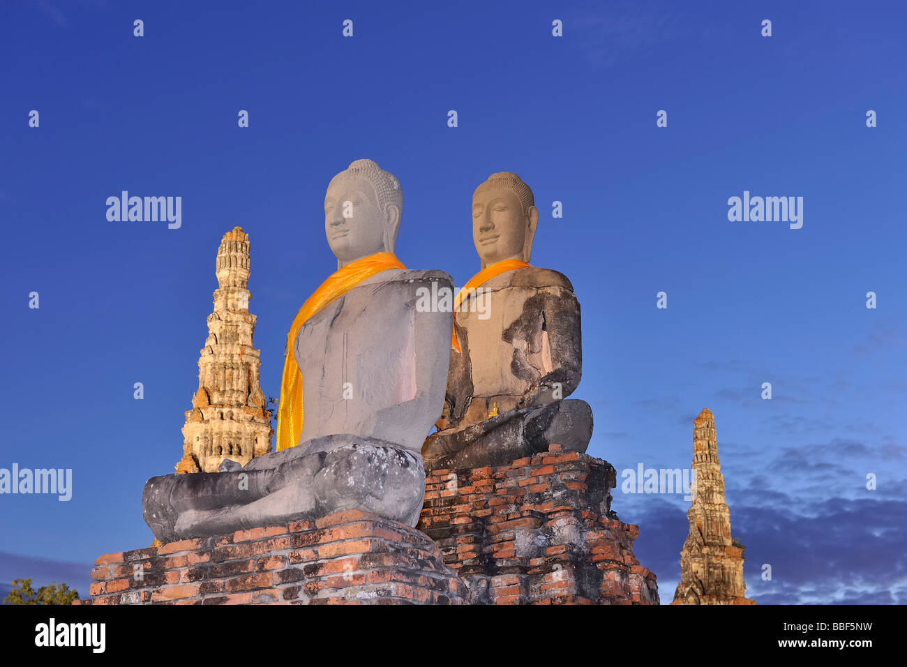 Wat Chaiwatthanaram Tempel Teil des historischen Parks, UNESCO-Welterbe, Ayutthaya, Thailand. Stockfoto