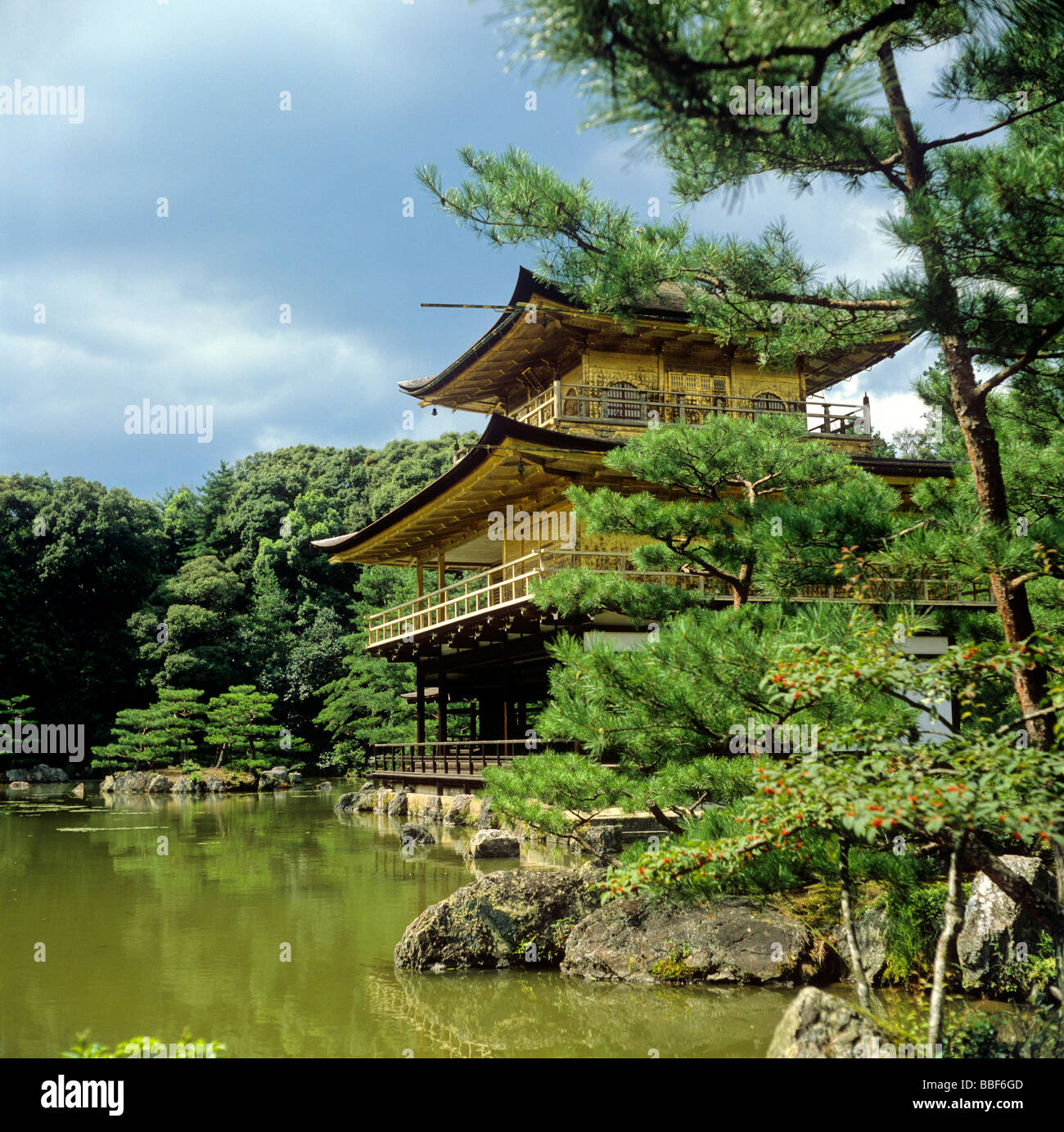Kinkakuji Tempel oder goldenen Pavillon Stadt Kyoto japan Stockfoto