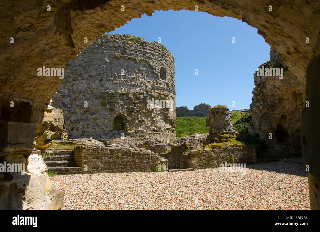 Roggen, E Sussex, England, UK. Camber Castle (16thC) Stockfoto