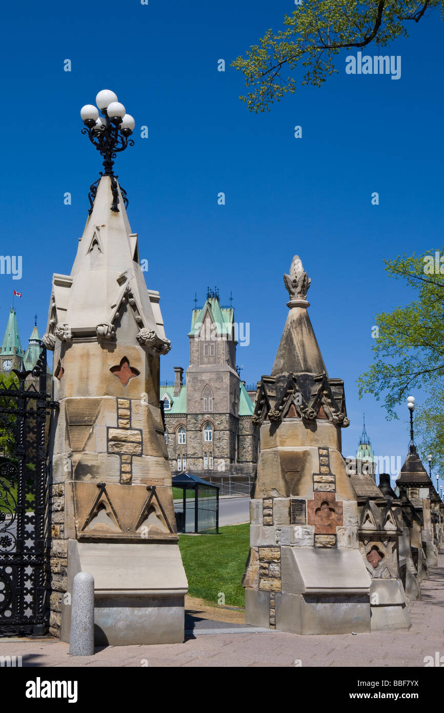 Westlichen Eingang zum Parlament komplexe Ottawa Ontario Kanada Stockfoto