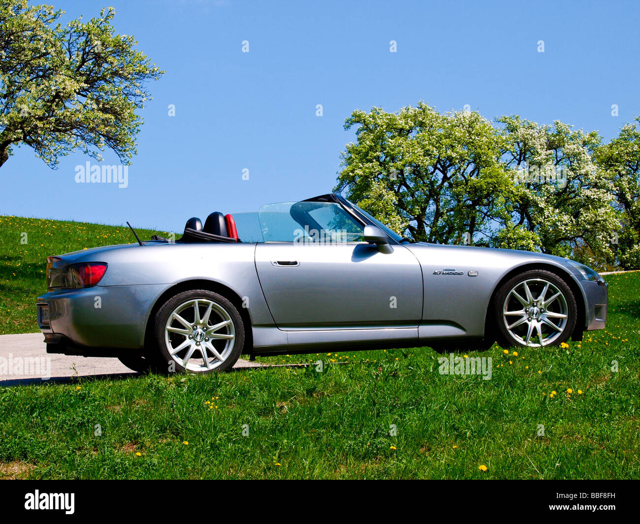 Honda S2000 Silber Stockfoto