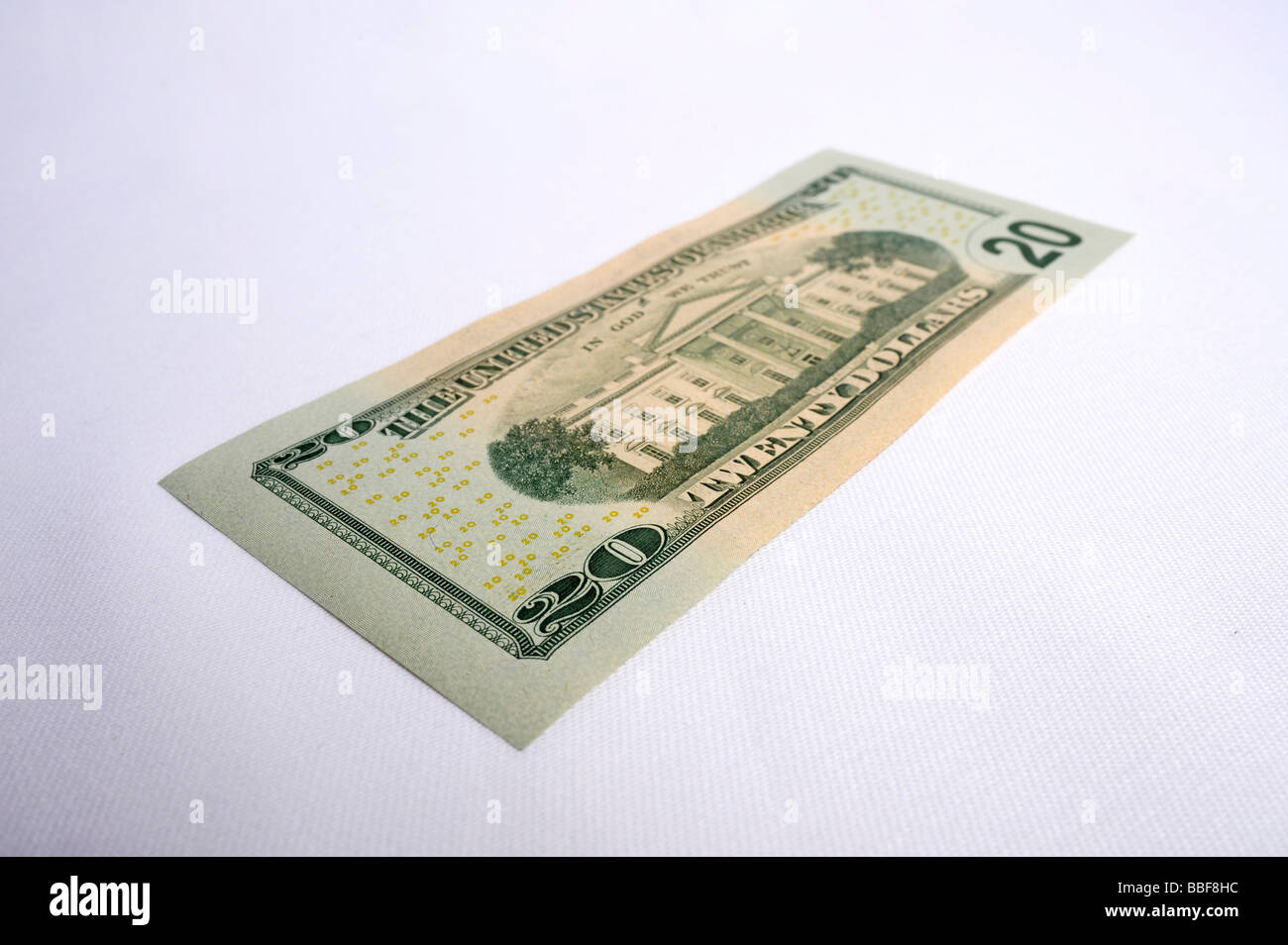 Zwanzig-Dollar-Banknote Stockfoto