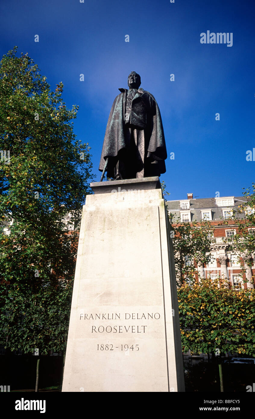 Statue von Franklin Delano Roosevelt Stockfoto