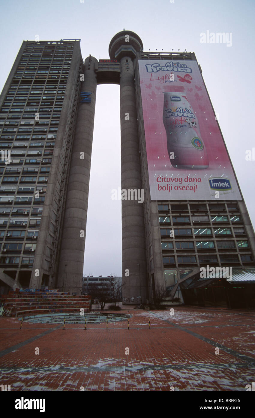 GenEX-Turm in Novi Beograd, Belgrad, Serbien, Balkan Stockfoto