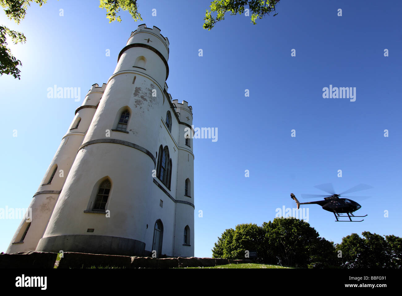 Klasse 2 aufgeführten Haldon Belvedere [formal Lawrence Burg] am Dunchidiock in der Nähe von Doddiscombsleigh Exeter Devon im Jahre 1785 gebaut Stockfoto
