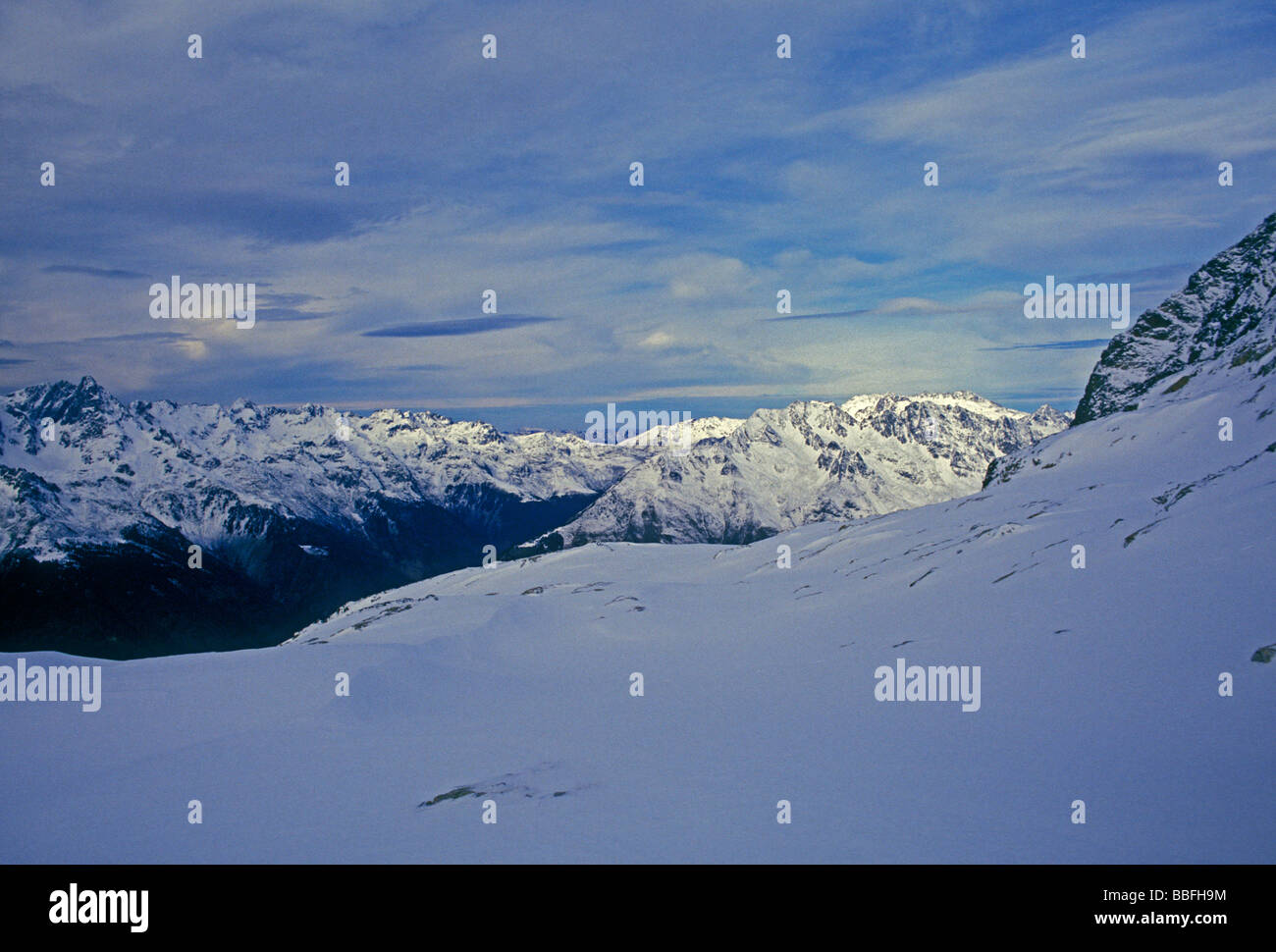 Berg, Landschaft, Sarenne Gletscher, Le Massif des Grandes Rousses, Alpe d ' Huez, Isere Departement Rhône-Alpes, Frankreich, Europa Stockfoto