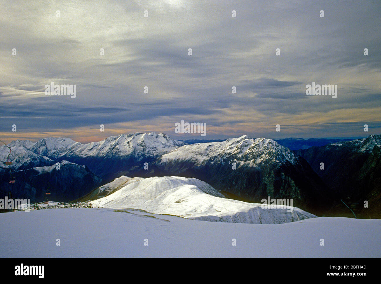 Berg, Landschaft, Sarenne Gletscher, Le Massif des Grandes Rousses, Alpe d ' Huez, Isere Departement Rhône-Alpes, Frankreich, Europa Stockfoto