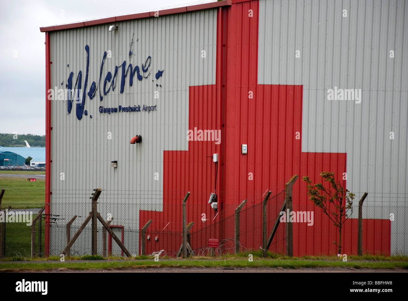 Flughafen Glasgow Prestwick Stockfoto