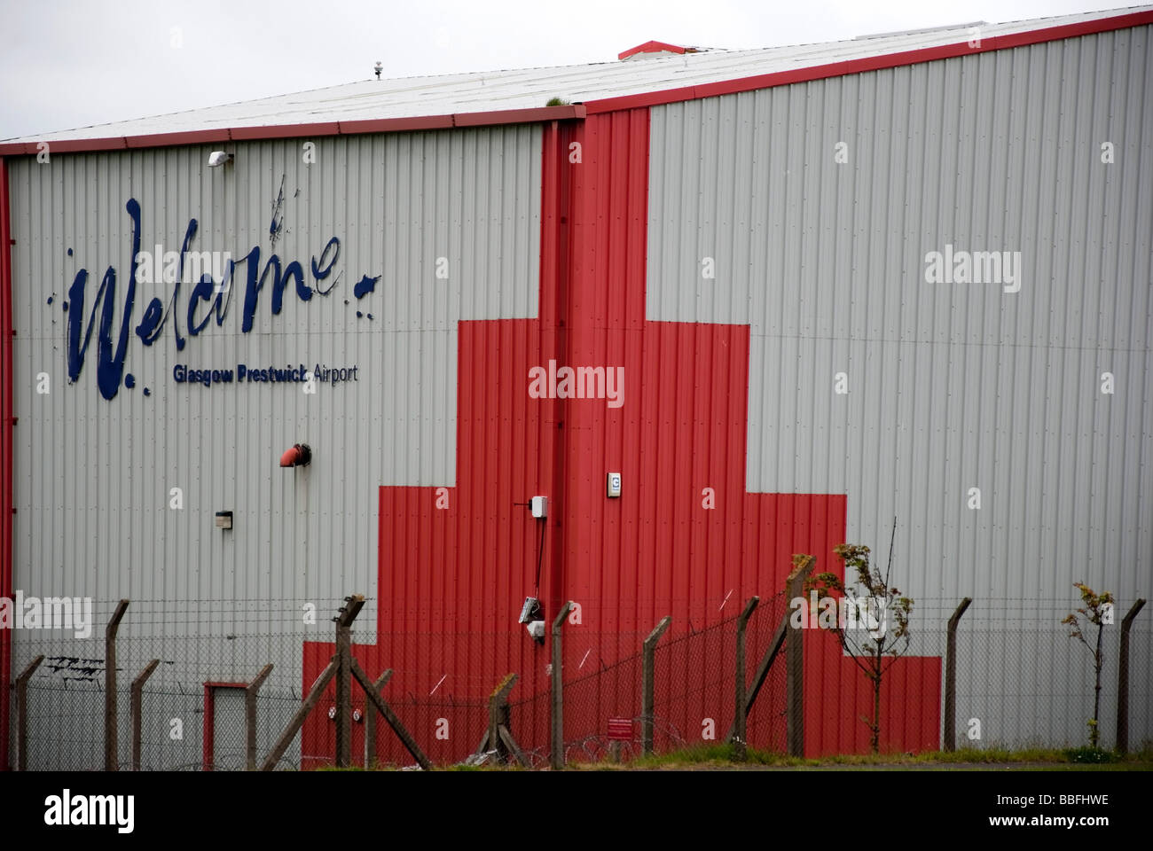 Flughafen Glasgow Prestwick Stockfoto