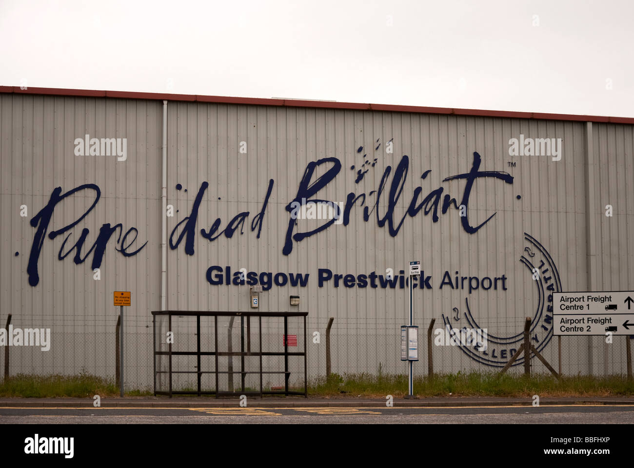 Flughafen Glasgow Prestwick Stockfoto