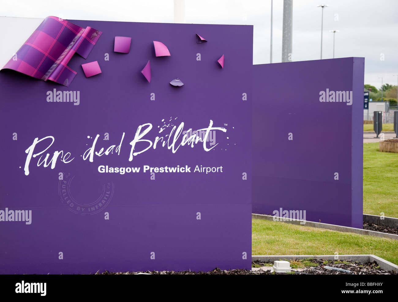 Flughafen Glasgow Prestwick Stockfoto