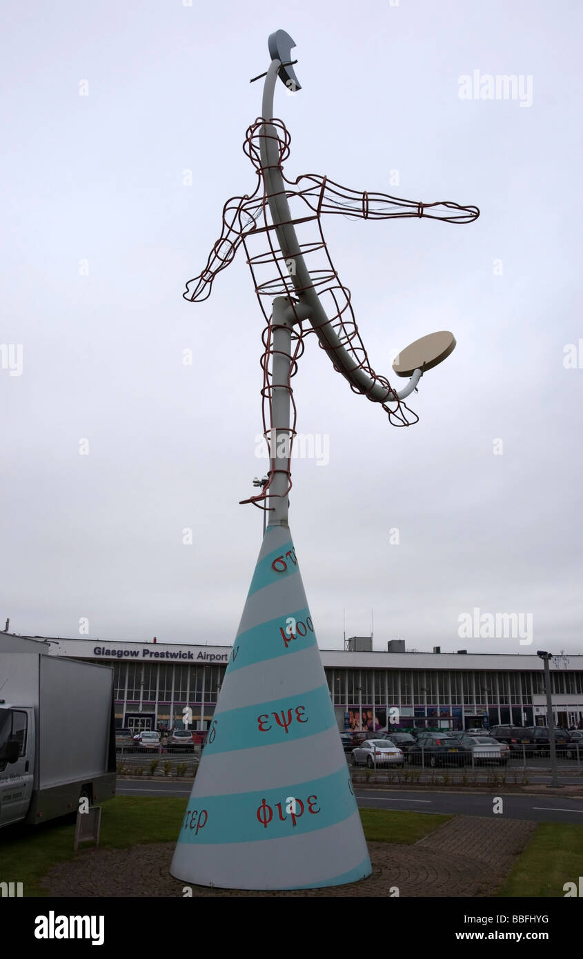Die himmlischen Navigator Glasgow Prestwick Flughafen Stockfoto