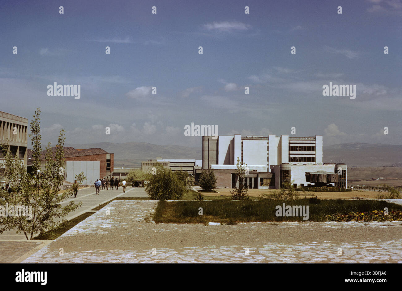 Physikgebäudes Hörsaalgebäude Bibliothek METU Ankara Türkei 680500 058 Stockfoto