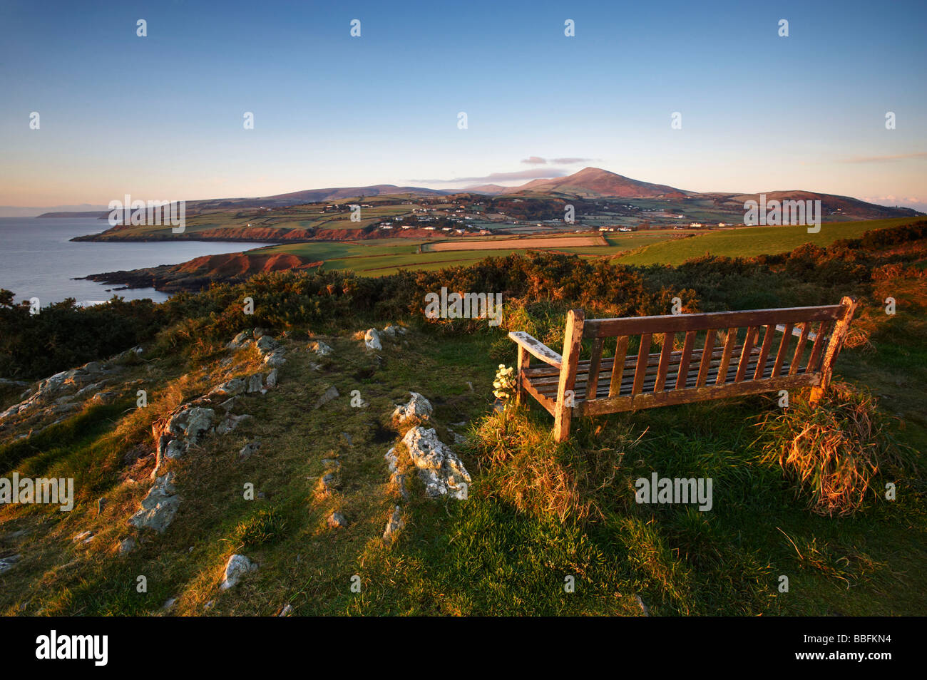 Maughold Kopf Isle Of Man Stockfoto