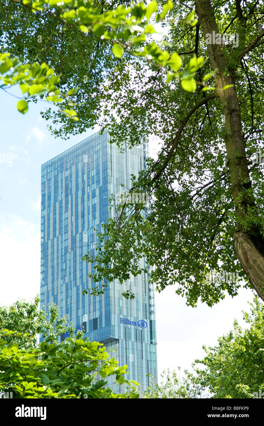 Manchester City Centre Beetham Tower Stockfoto