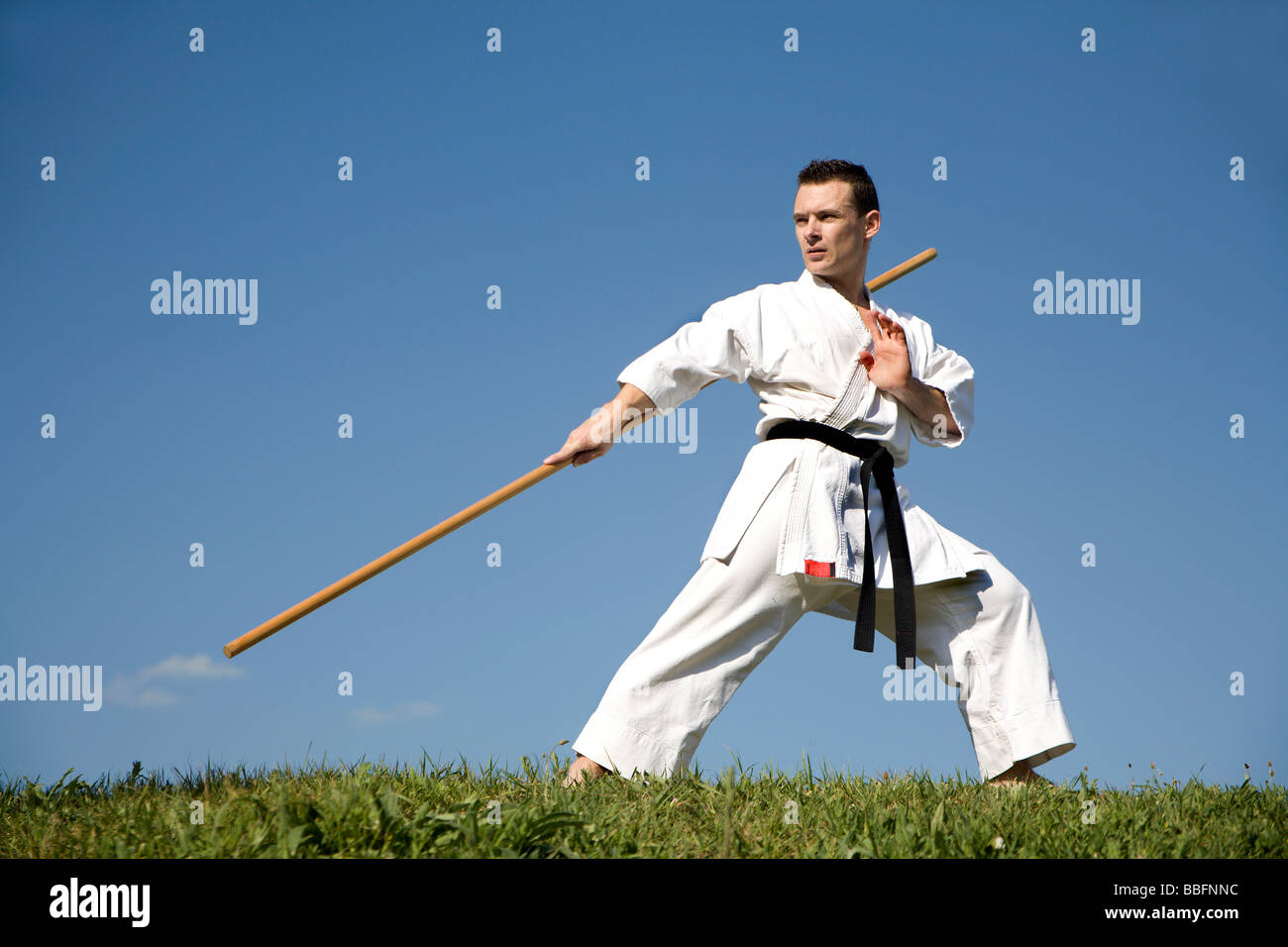 Weltmeister - - Kata - Karatetraining Stockfoto