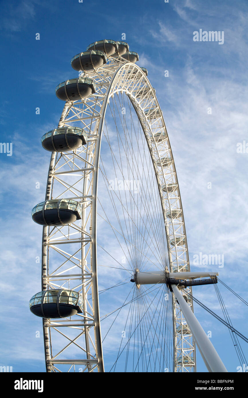 London - London Eye Ant am Himmel Stockfoto