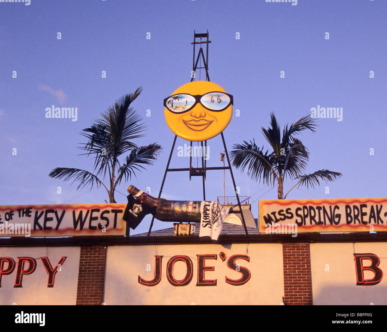 Sloppy Joe s Bar in der Abenddämmerung Key West Florida USA Stockfoto