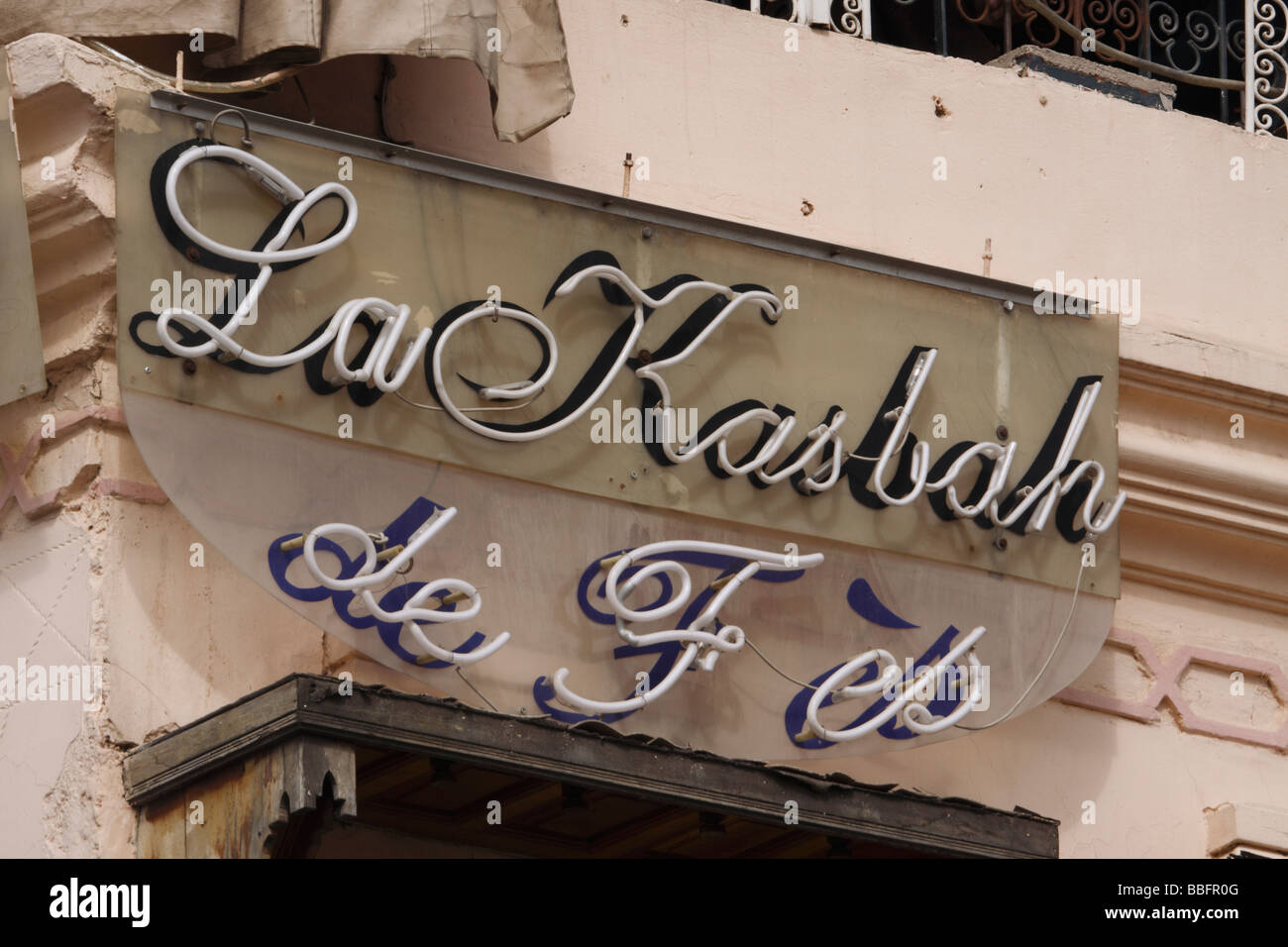 Afrika, Nordafrika, Marokko, Fes, Fes el Bali, alte Fes Medina, Old Town, Zeichen Stockfoto