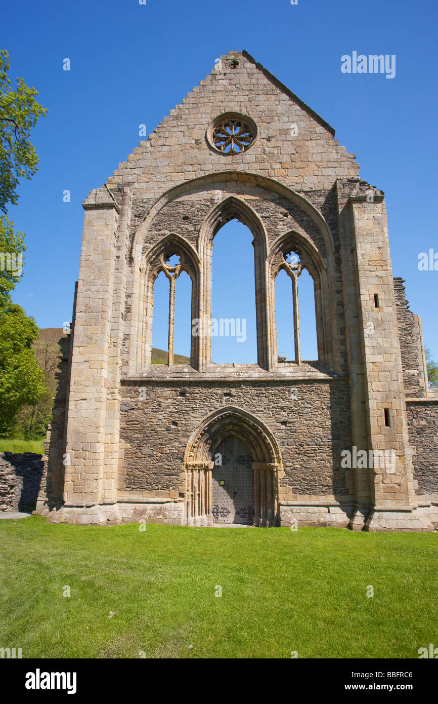 Valle Crucis 13. Jahrhundert Zisterzienser Abtei Ruinen in der Nähe von Llangollen North Wales Cymru UK United Kingdom GB Great Britain Stockfoto