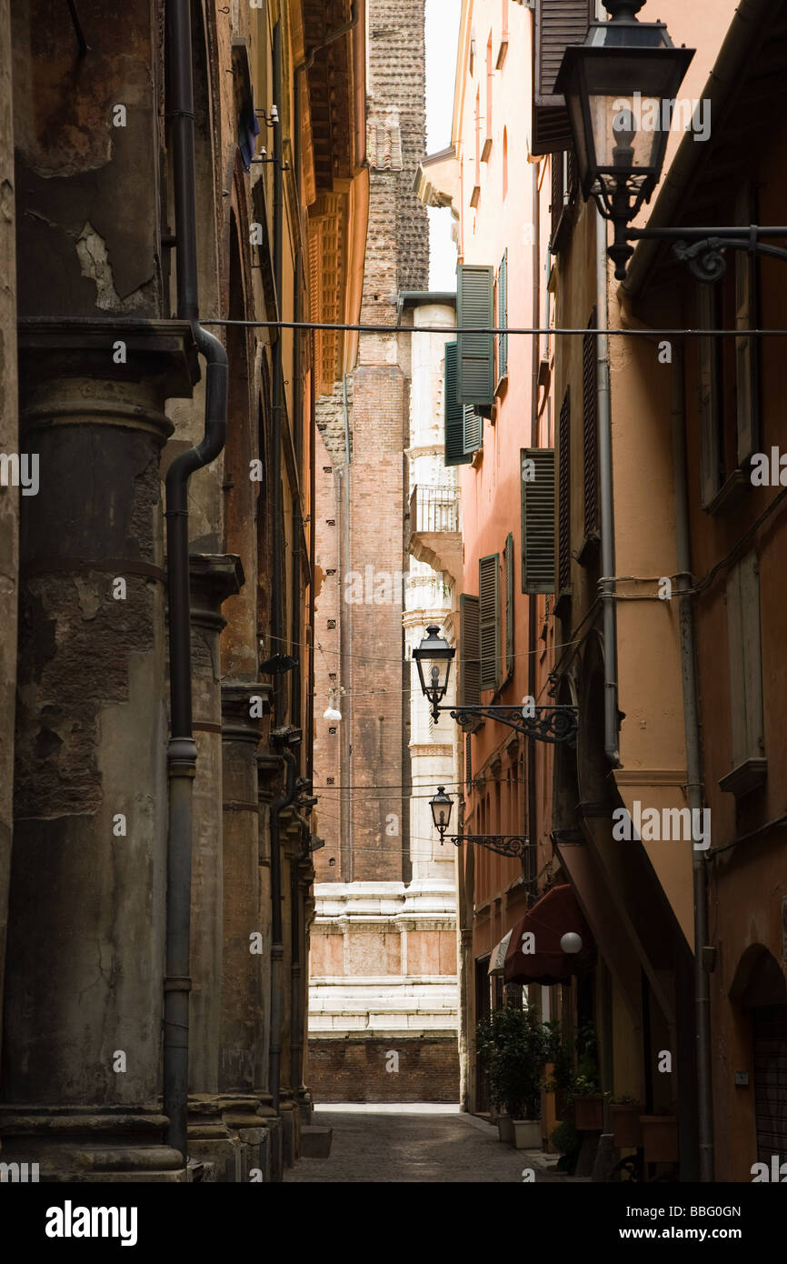 Eine Straße in bologna Stockfoto