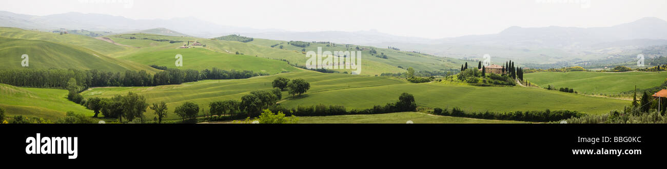 Toskana Landschaft Stockfoto