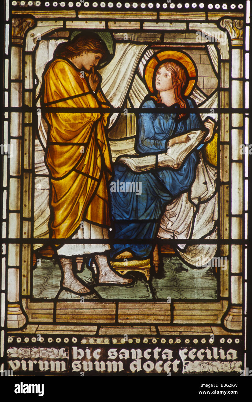 St. Cecilia von Burne-Jones Oxford Kathedrale 1874 Stockfoto