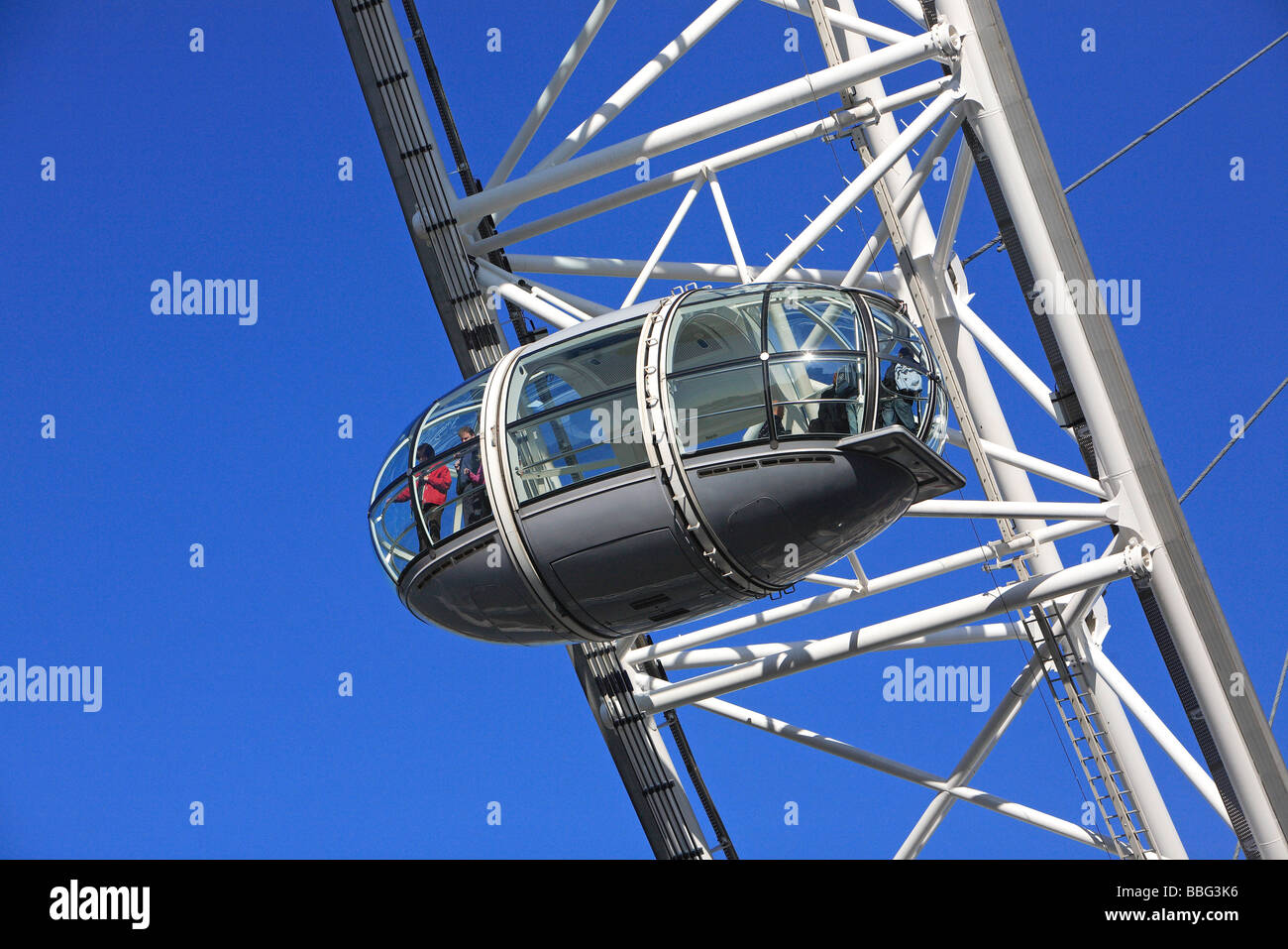 London Eye-Kapsel Stockfoto